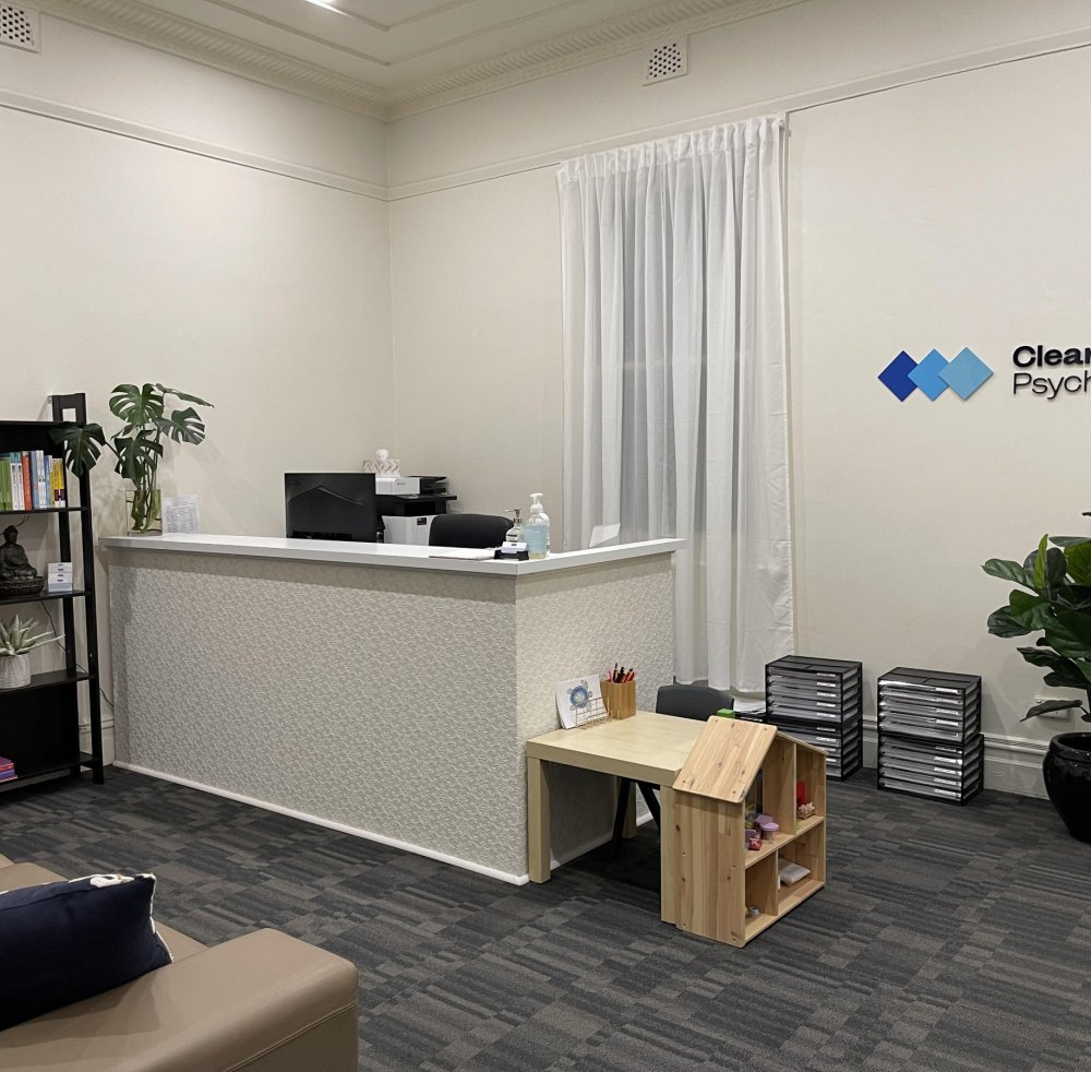 Clear Health Psychology Subiaco office & sign