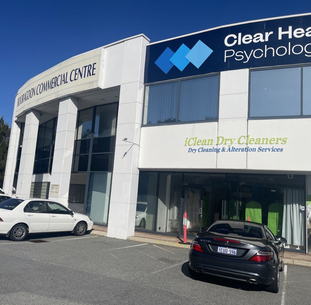 Parking is available at the front of Clear Health Psychology Booragoon