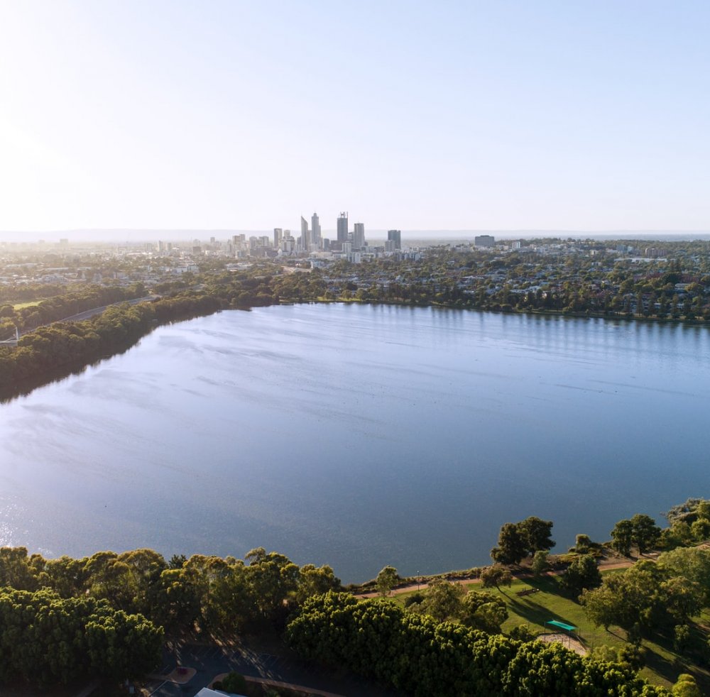 Perth City from above
