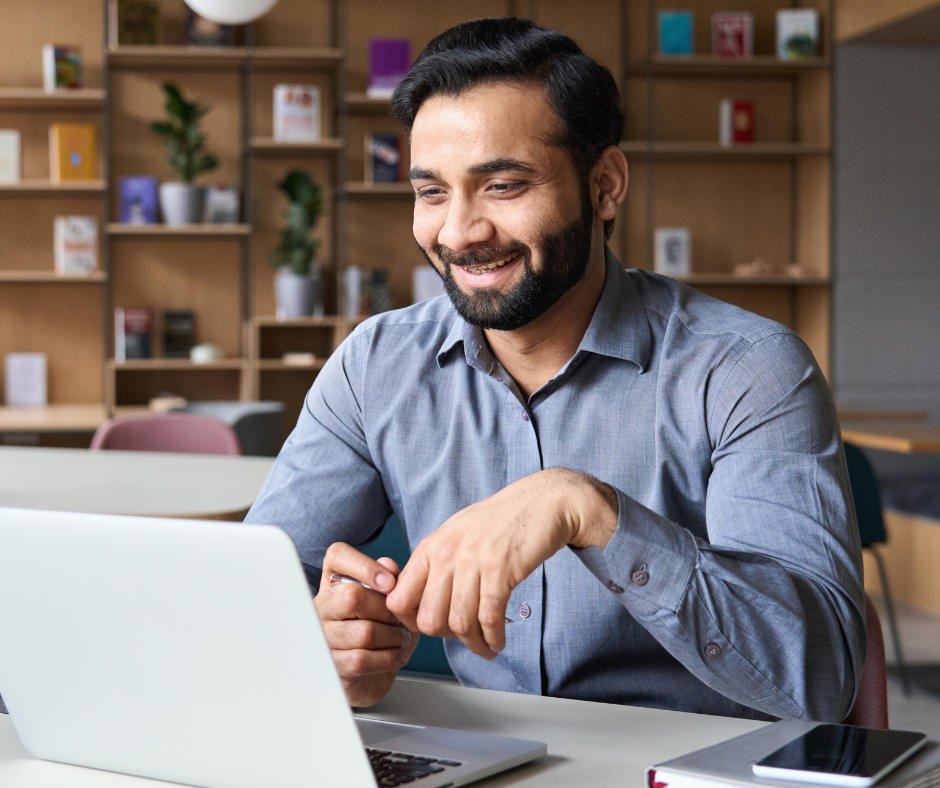 A psychologist attends a telehealth appointment with a client